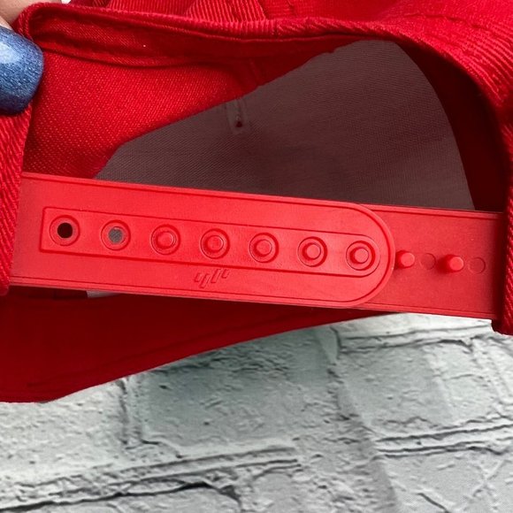 KINGS of New York OG yupoong Red Adjustable Snap Back Cap - Picture 4 of 8